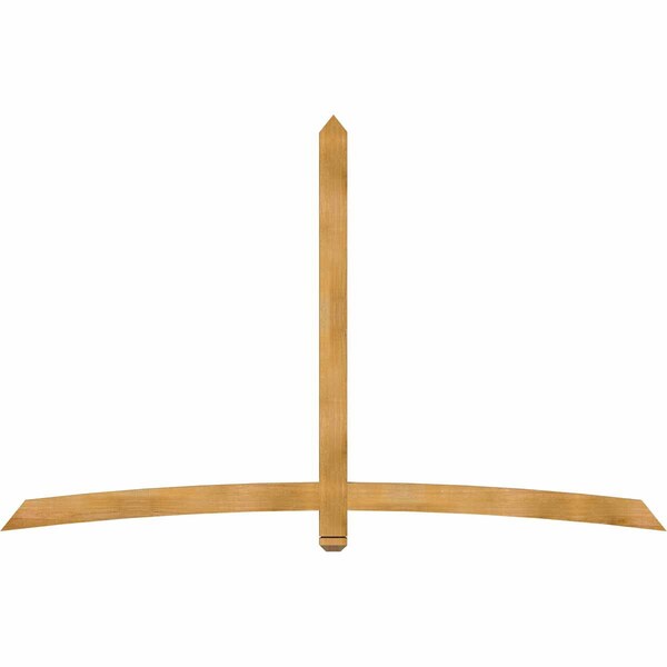 Ekena Millwork Bellingham Rough Sawn Timber Gable Bracket, Western Red Cedar, 96"W x 60"H x 2"D x 4"F, 15/12 Pitch GBW096X60X0204BEL00RWR - main